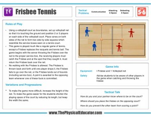 Frisbee-Tennis