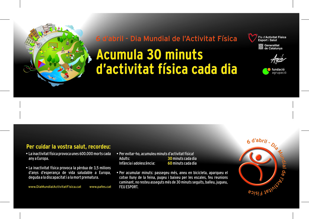 6 d'abril. Dia mundial de l'activitat física