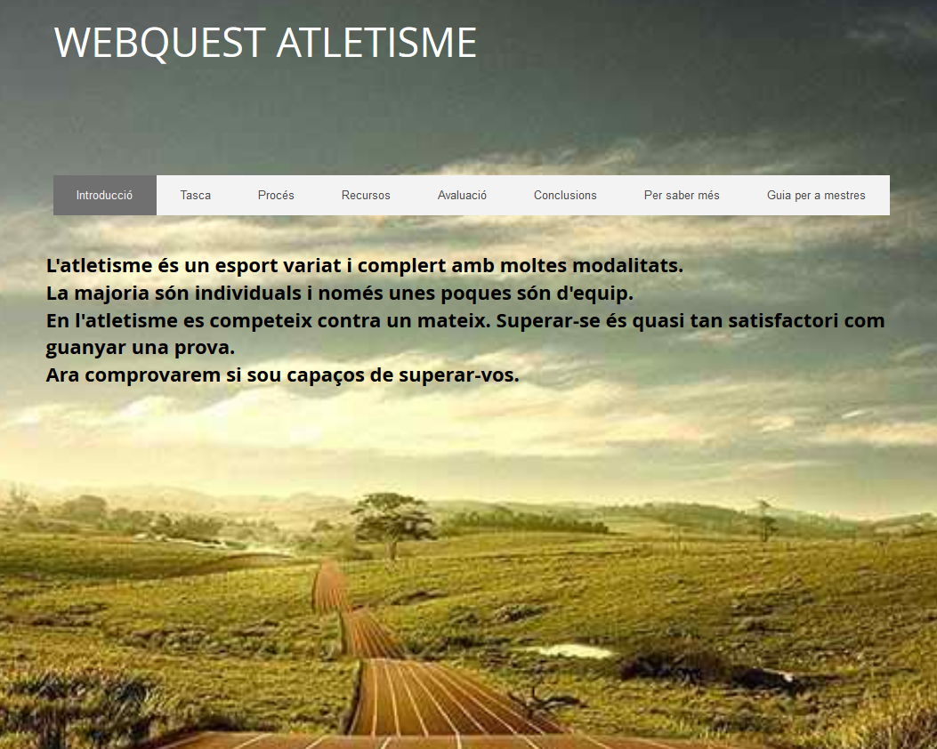 Webquest sobre l'atletisme