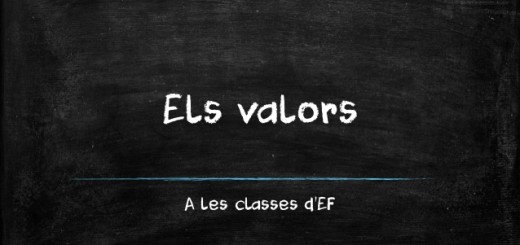 Els valors a les classes d'EF