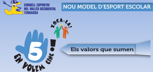 Nou model d'esport escolar. En volem 5!