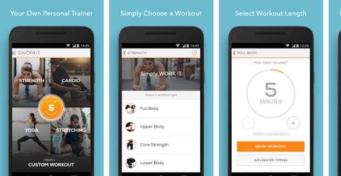 Sworkit Personalized Workouts