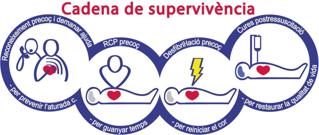 Primers auxilis: concepte de cadena de supervivència