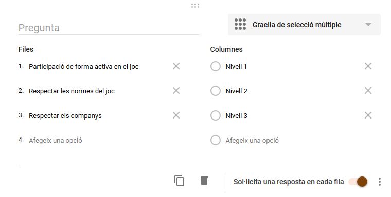 Avaluar rúbriques de forma senzilla fent servir formularis de Google