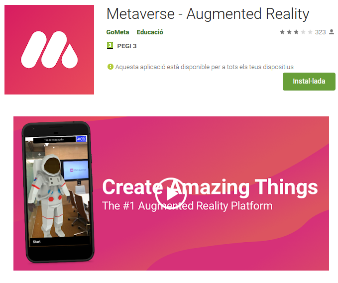 Realitat augmentada a educació física. Metaverse